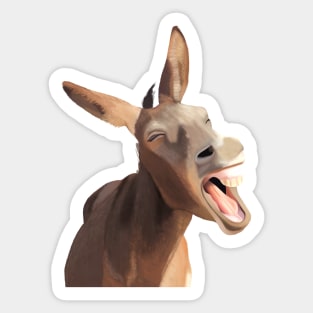 Screaming Donkey Sticker